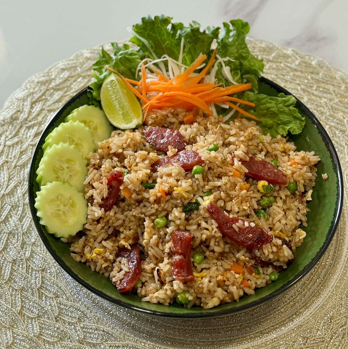Chinese Sausage Fried Rice.