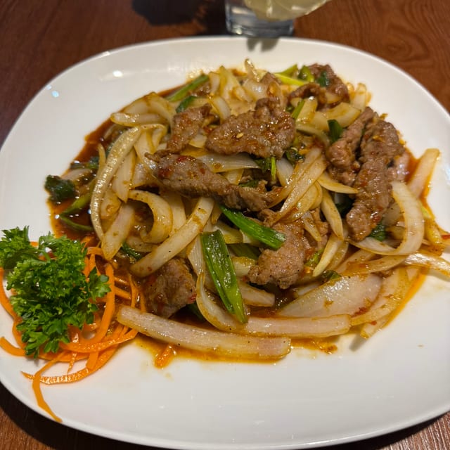Stir Fried Mongolian Style.