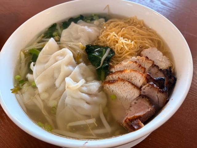 Dumpling Egg Noodle Soup.