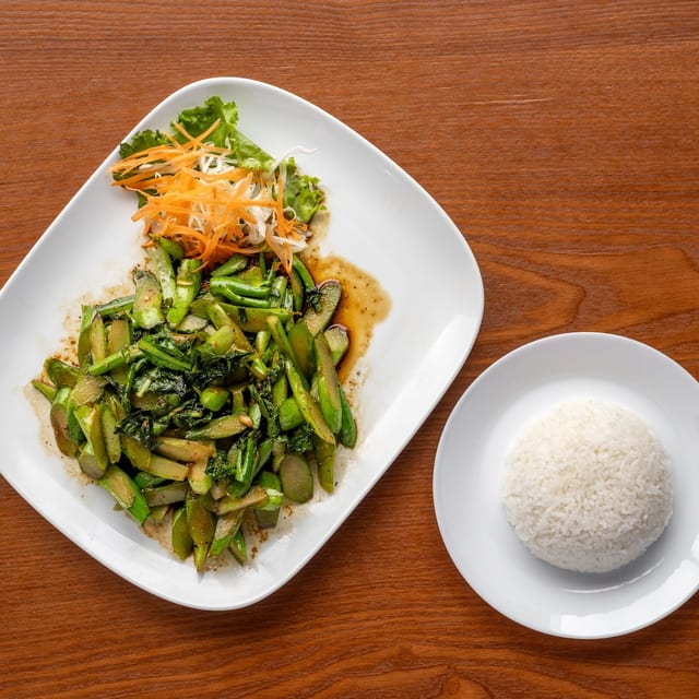 Stir Fried Garlic with Chinese Broccoli.