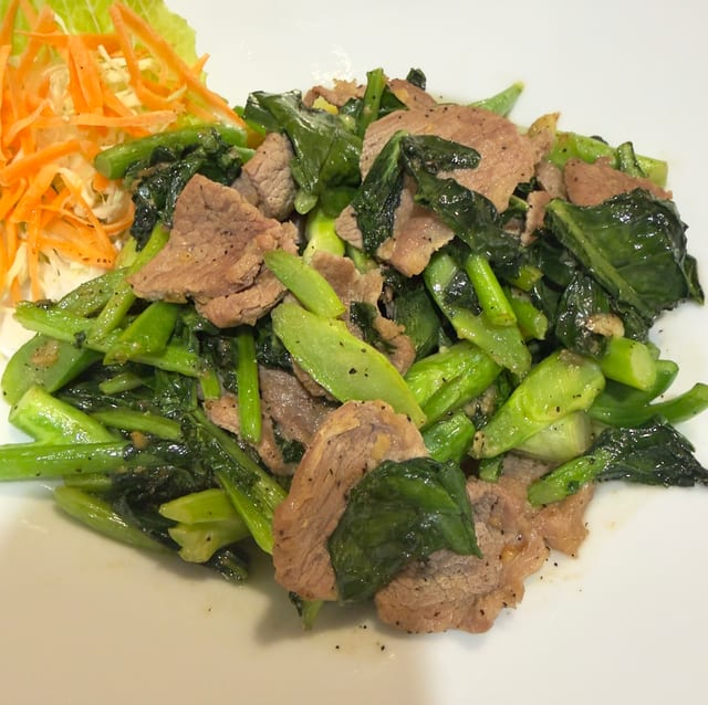 Stir Fried Chinese Broccoli.