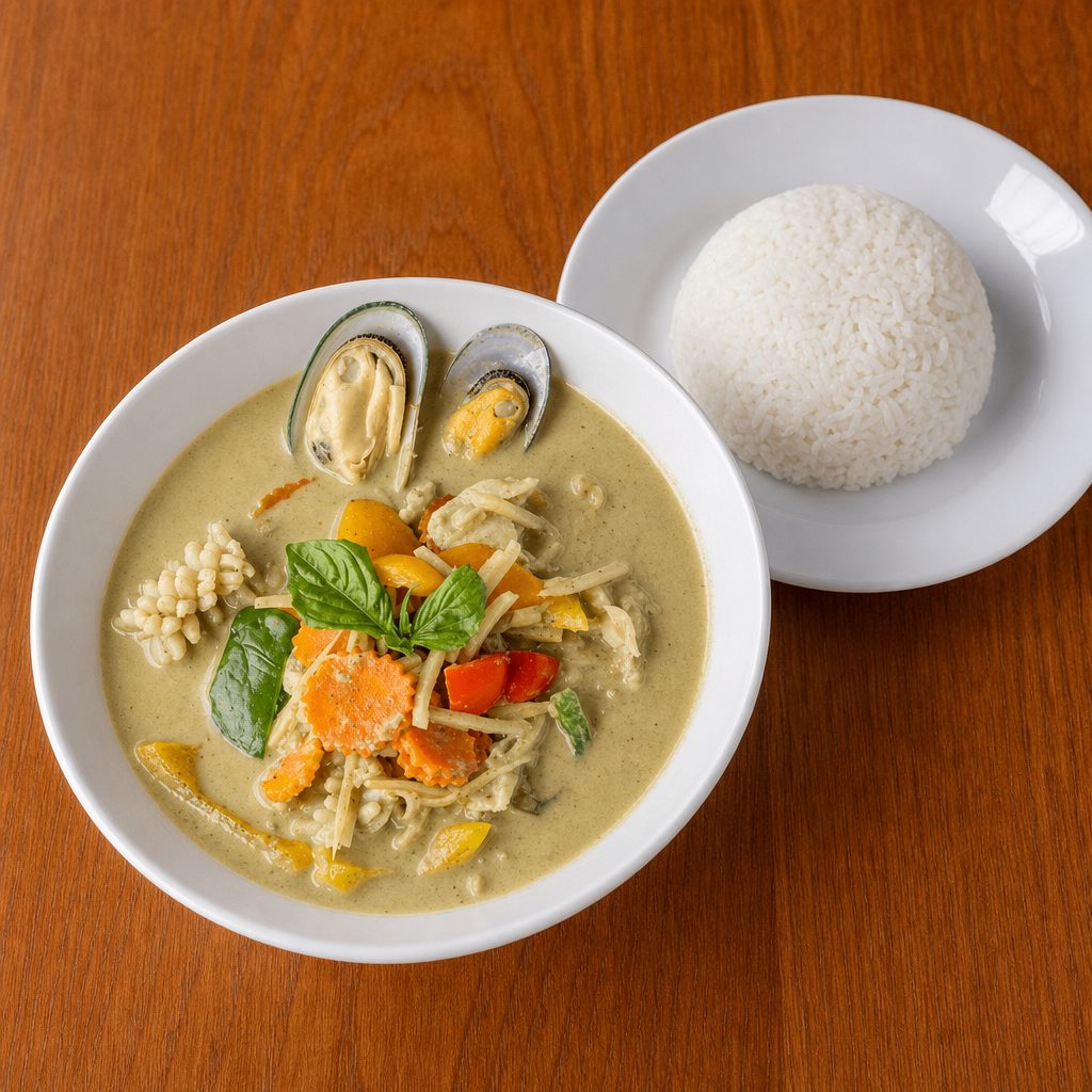 (L) Green Curry 🌶️.