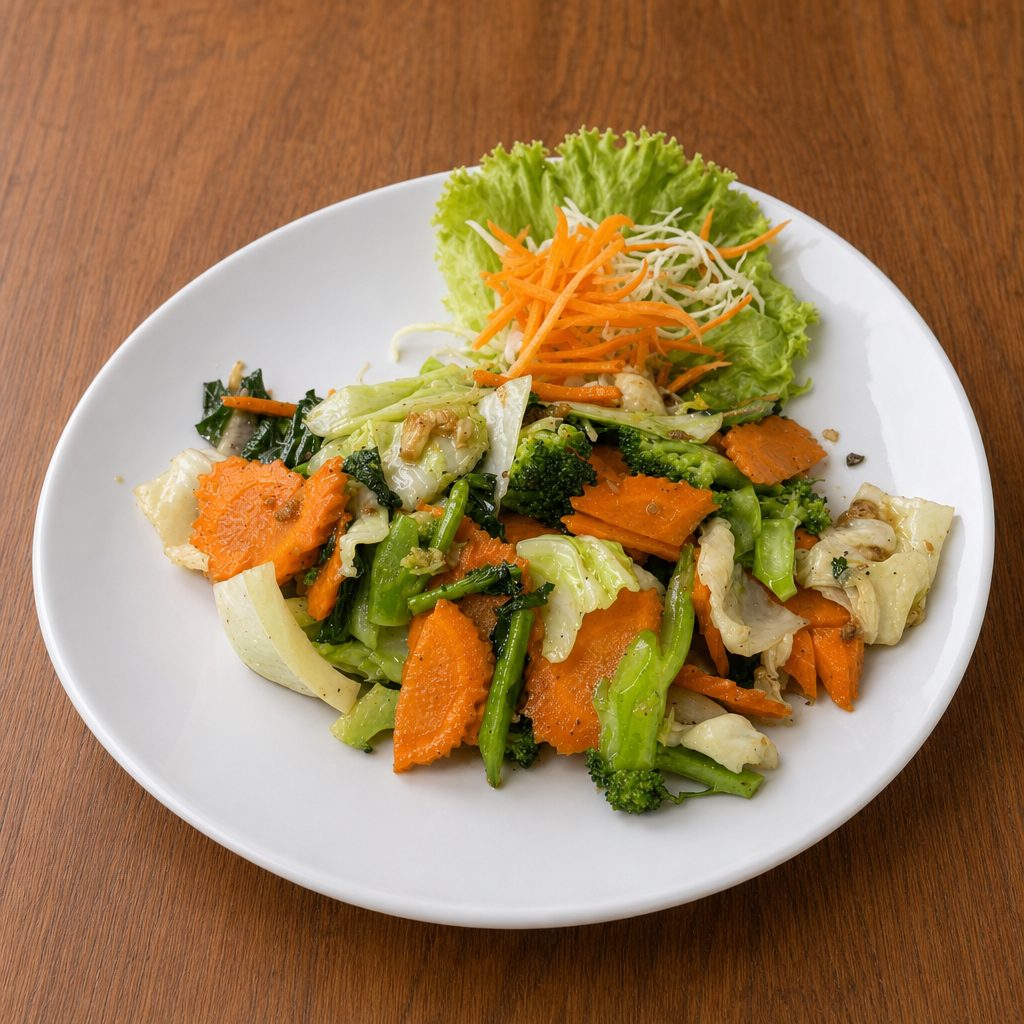 Stir Fried Mixed Vegetables.