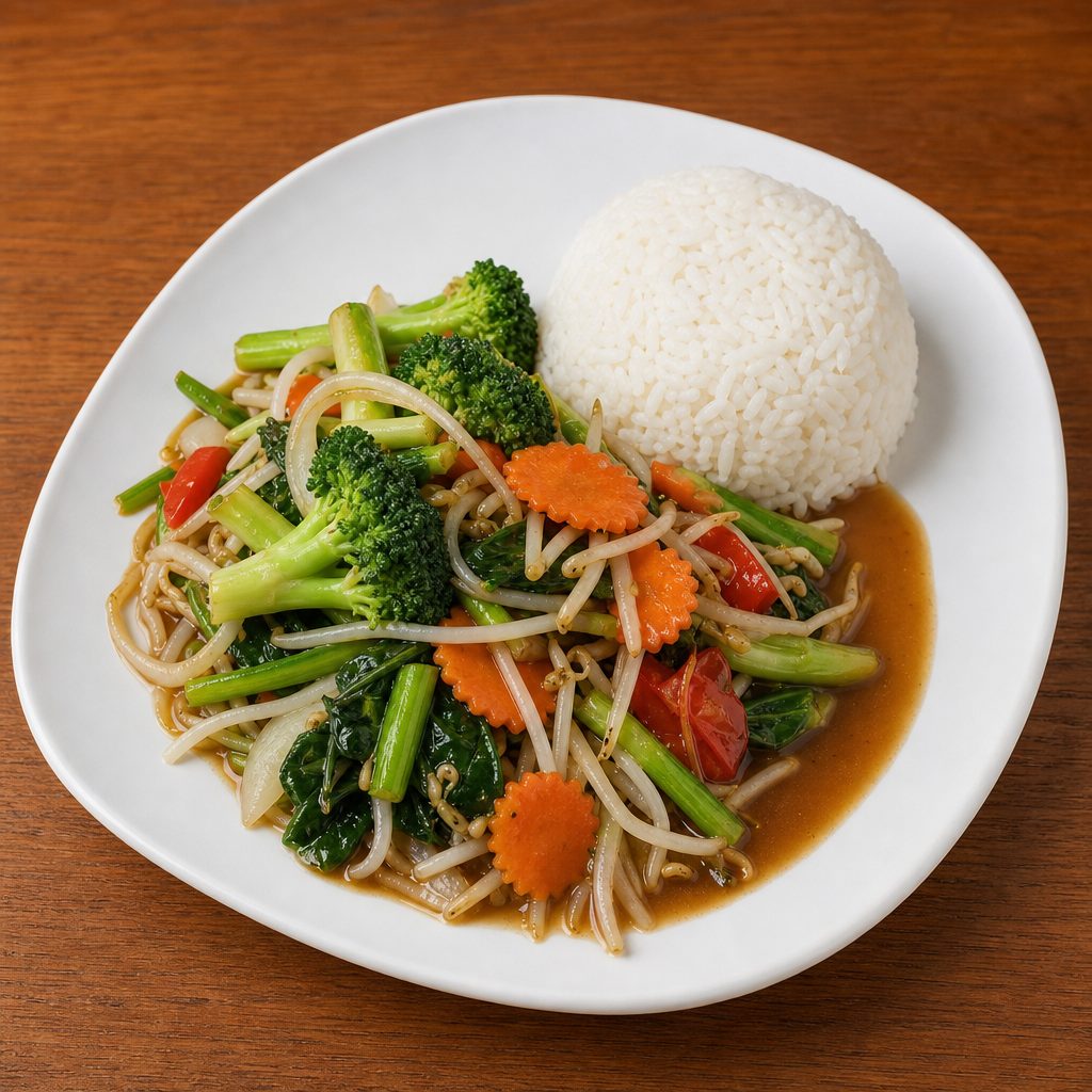 Stir Fried Mixed Vegetables.