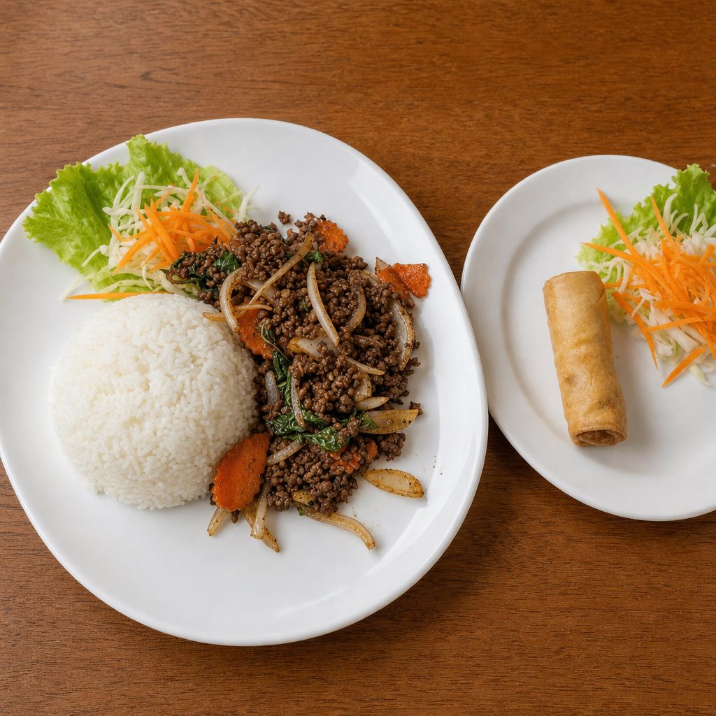 (L) Pad Basil Sauce.