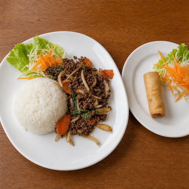 (L) Pad Basil Sauce.