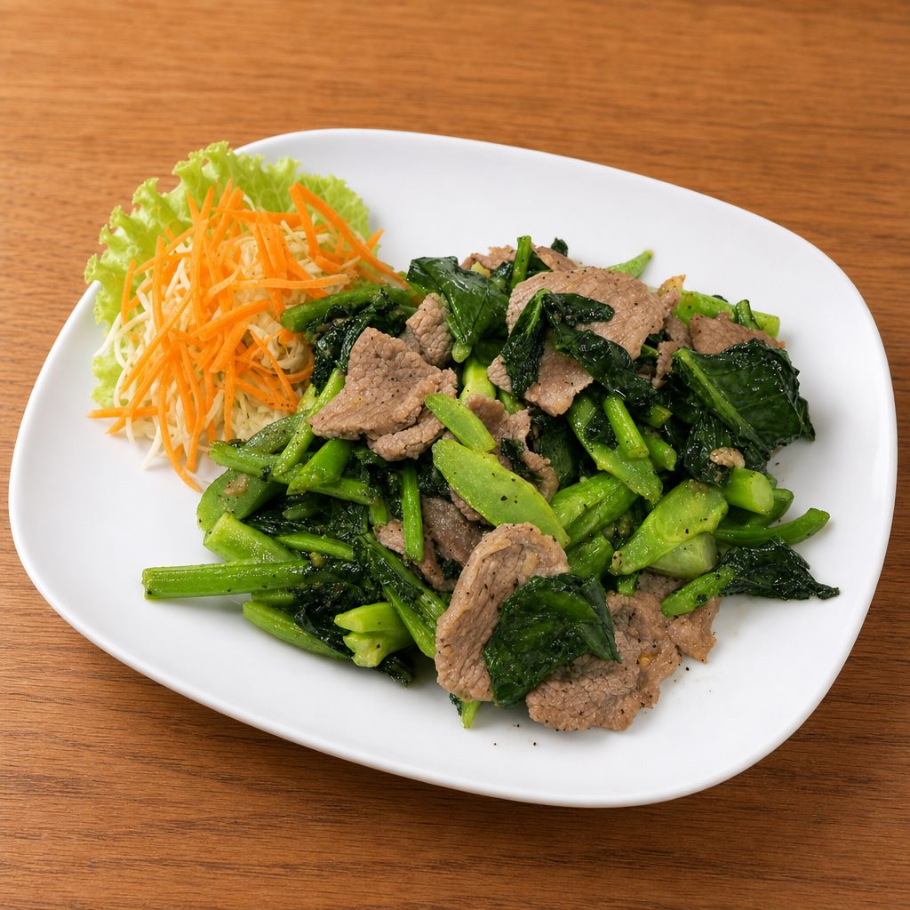 Stir Fried Chinese Broccoli.
