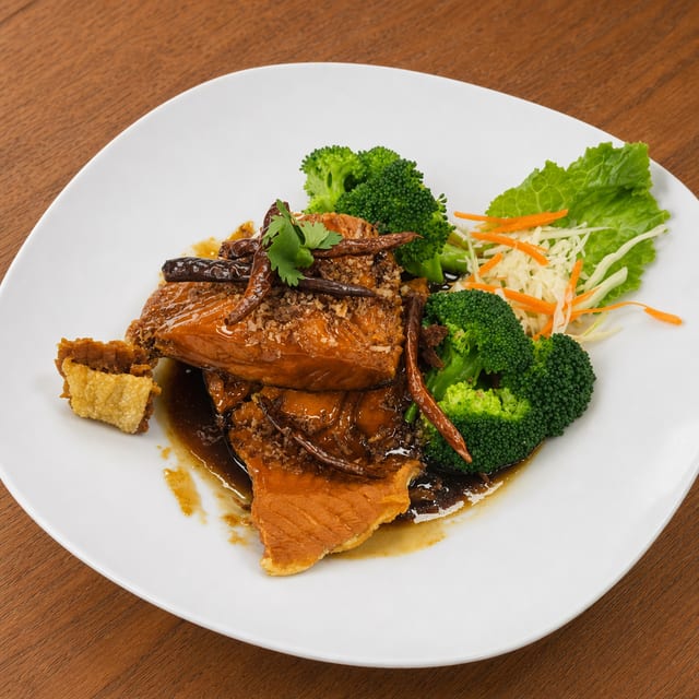 Salmon Tamarind Sauce.
