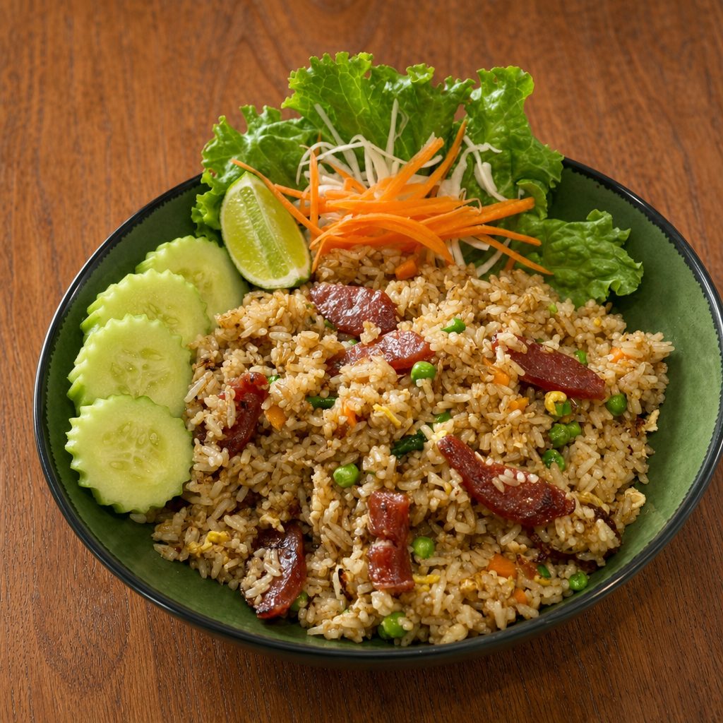 Chinese Sausage Fried Rice.