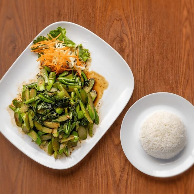 Stir Fried Garlic with Chinese Broccoli.