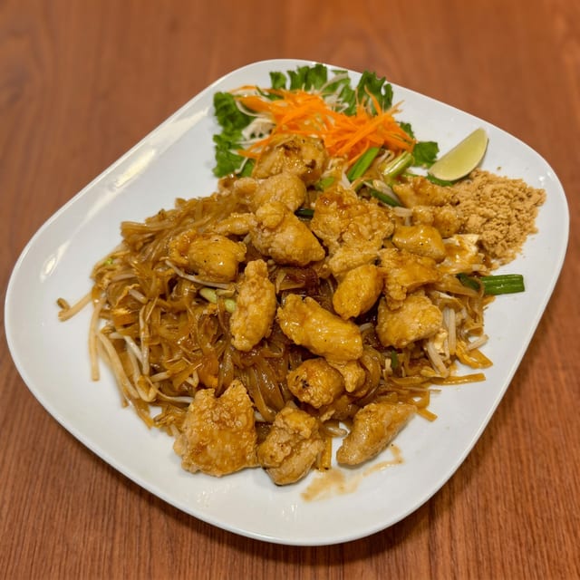 Pad Thai Crispy Chicken.