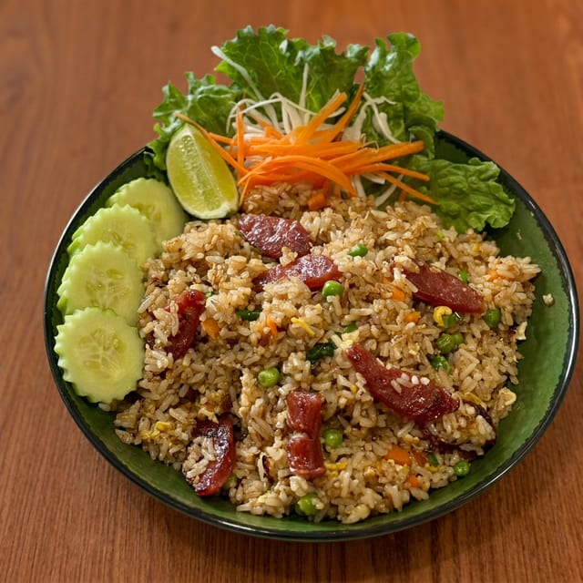 Chinese Sausage Fried Rice.